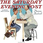 Graphique Saturday Evening Post Wall Calendar - 16-Month 2023 Calendar, 12"x12" w/ 3 Languages, 4-Month Preview, & Marked Hol