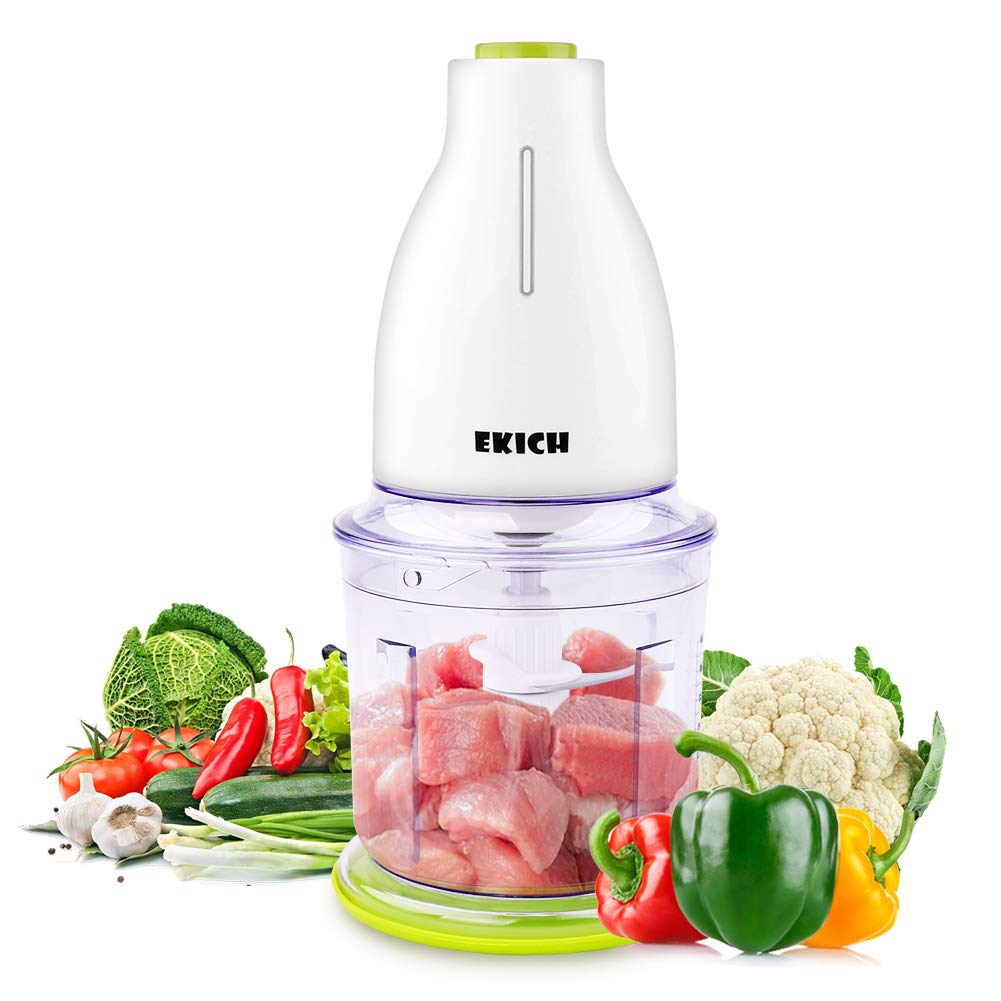 EKICH Food Chopper Electric 500W Mini Meat Grinder with 6 Sharp Blades and 700ML Capacity Vegetable Processor for Onion Nuts and Fruit