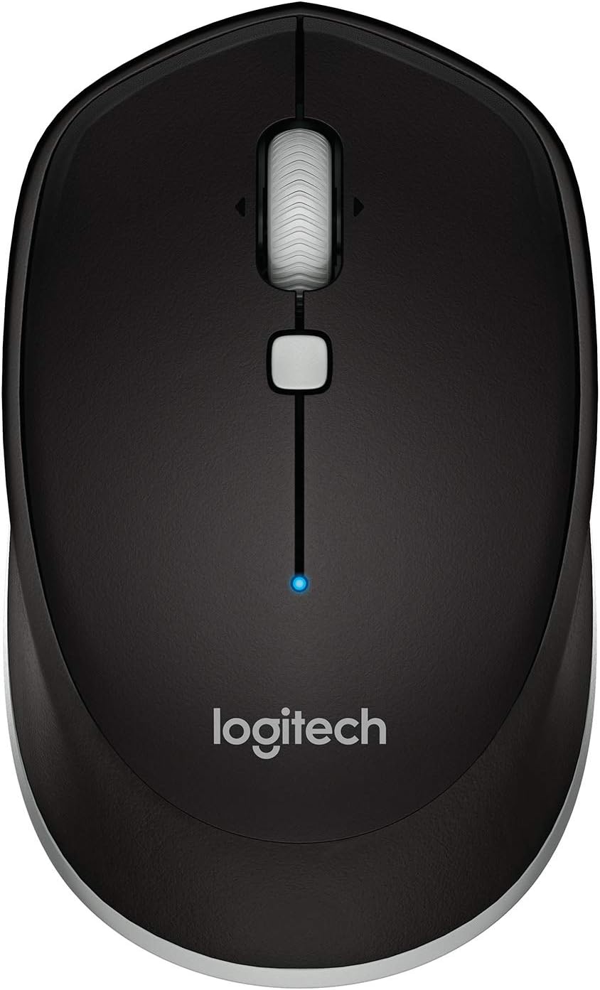 Amazon Com Logitech M535 Bluetooth Mouse Compact Wireless Mouse With 10 Month Battery Life Works With Any Bluetooth Enabled Computer Laptop Or Tablet Running Windows Mac Os Chrome Or Android Gray Black