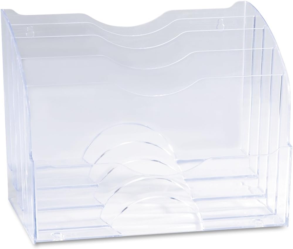 Rubbermaid 94610 Optimizers Multifunctional Two-Way Organizer, 8-3/4w x 10-3/8d x 13-5/8h, Clear