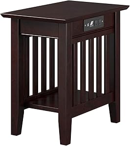 Atlantic Furniture AH13211 Mission End Table, Espresso