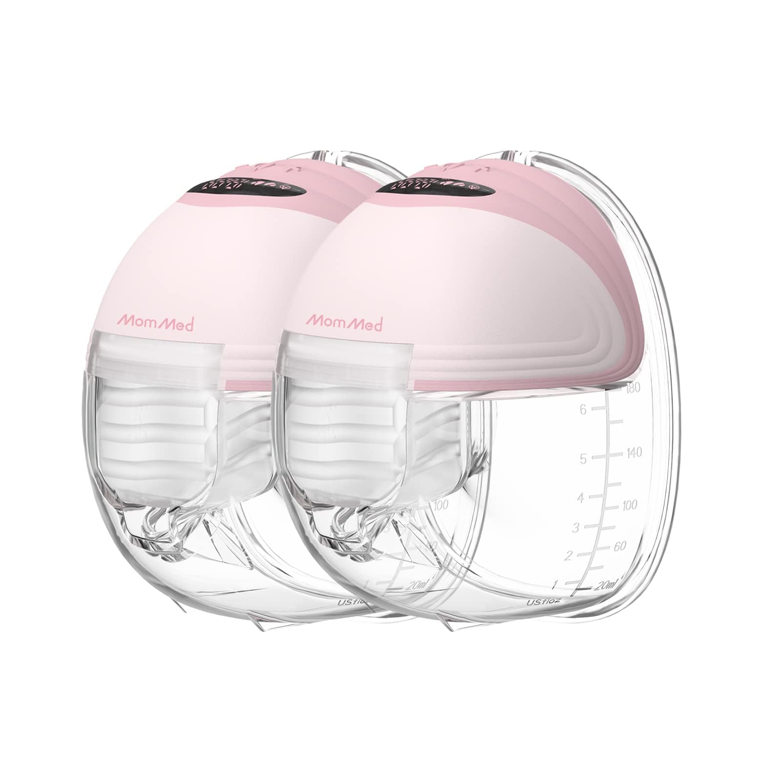 Photo 1 of MomMed S21 Wearable Breast Pump - Smart Display, Leak-Proof Design, Hands-Free Double Portable Electric Breast Pump with 3 Mode &12 Levels - 24mm Shield & 6 Pairs of Flange Inserts (17mm, 19mm, 21mm)