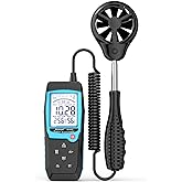 Aicevoos H12 Digital Anemometer Handheld Wind Speed Meter with Extended Wind Sensor, Measures Wind Speed Wind Flow Temperatur