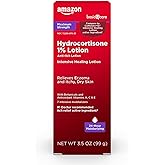 Amazon Basic Care Maximum Strength 1% Hydrocortisone Anti-Itch Lotion for Eczema, 3.5 ounce (Pack of 1)