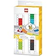 Lego Stationery Buildable Ruler with Minifigure (52558), Ages 6 and Up, 1 Ruler, Minifigure Colors May Vary