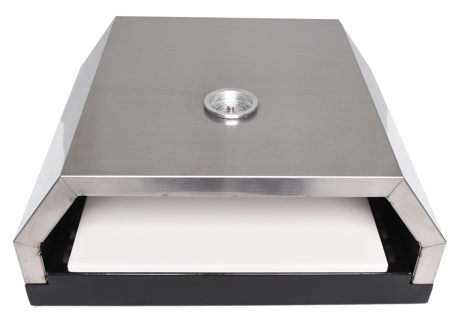 Zenvida Grill Top Pizza Oven with Stone for Gas or Charcoal Grill