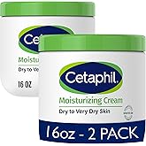 Cetaphil Face & Body Moisturizer, Hydrating Moisturizing Cream for Dry to Very Dry, Sensitive Skin, NEW 16 oz 2 Pack, Fragran