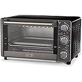 Dash Express Countertop Toaster Oven with Quartz Technology, Bake, Broil, and Toast with 4 Slice Capacity and Pizza Capabilit