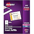 Avery Customizable Name Badge Inserts, 3" x 4", White, 300 Printable Name Tag Inserts (5392)