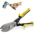 SLNIHAMS 5-Blade Hand Crimper Sheet Metal Tools, Hvac Tool for 24-28 Gauge Duct Work Downspout and Stove Pipe, 10-1/2" Sheet 