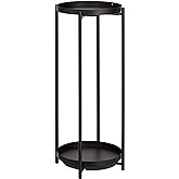 Amazon Basics Round Plant Stand, Black