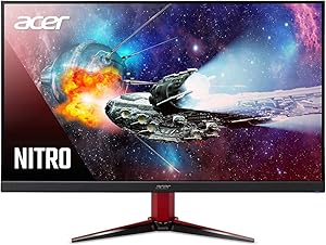 Acer Nitro VG271 Pbmiipx 27 Inches Full HD (1920 x 1080) IPS Monitor with AMD Radeon FREESYNC Technology, 144Hz, VESA Certified DisplayHDR400, (2 x HDMI 2.0 Ports & 1 x Display Port)