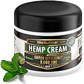 WELLUTION Hemp Cream - Maximum Strength - 3,000,000 MCG - Relieve Muscle, Joint, Back, Knee - Natural Hemp Oil Extract - Arni