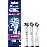 Oral-B Cross Action Replacement Brush Heads for an Oral-B Electric Toothbrush, Pack of 3, Black