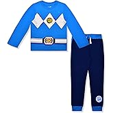 Hasbro Power Rangers Boys 2 Piece Long Sleeve Shirt and Pants Set for Big Kids