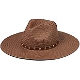 Madewell Women's Studded Packable Brimmed Straw Hat