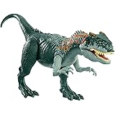 Jurassic World Toys Roar Attack Allosaurus Camp Cretaceous Dinosaur Figure with Movable Joints, Realistic Sculpting, Strike F