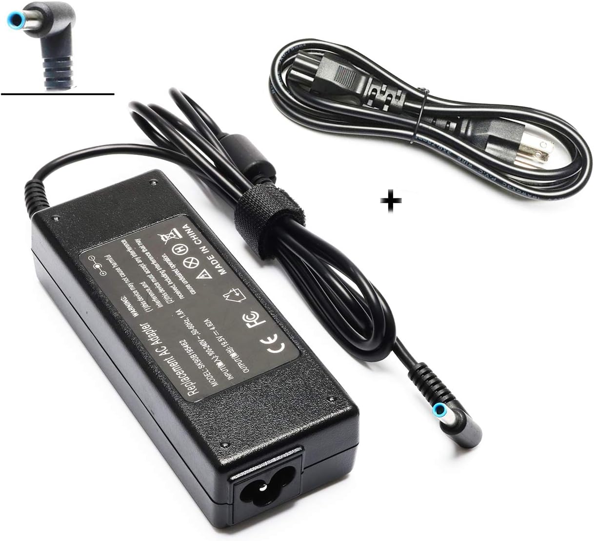 90W 19.5V 4.62A AC Adapter Laptop Charger for HP Pavilion 11 14 15 17 17-e127sf Pavilion 15 Notebook pc 15-e029TX 14-e035tx 14-e022tx HP Envy Touchsmart Sleekbook 15 17 M6 M7 Power Supply Cord