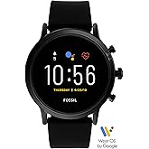 Fossil Gen 5 Carlyle Stainless Steel Touchscreen Smartwatch with Speaker, Heart Rate, GPS, Contactless Payments, and Smartpho