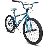 Hiland 24/26 inch BMX Bike from Beginner-Level to Advanced Riders with 2 Pegs, Teenagers Adults BMX Style Bicycles, Multiple 