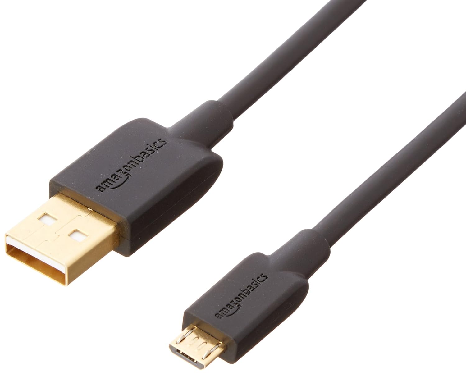 AmazonBasics USB 2.0 A-Male to Micro B Cable, 3 feet, Black