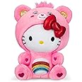 Care Bears Hello Kitty Dressed As Cheer Bear 8" Fun-Size Plush - Soft, Huggable Bestie! – Good for Girls and Boys, Employees,