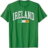 Vintage Ireland Flag Irish Retro Throwback Mens Womens Kids T-Shirt