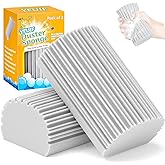 YFUIF 2-Pack Damp Clean Duster Sponge, Magic Sponge Eraser Baseboard Cleaner Tool, Dusters for Cleaning Blinds, Glass, Vents,