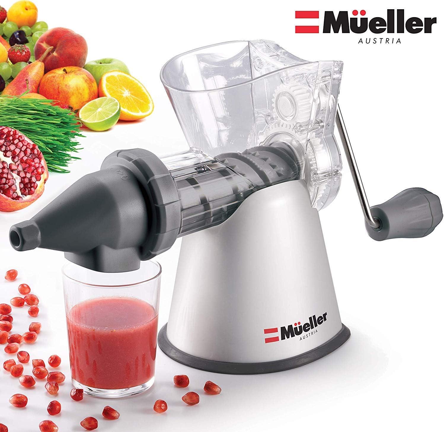 Mueller Elite Masticating Slow Fruit/Vegetable Wheatgrass Juicer