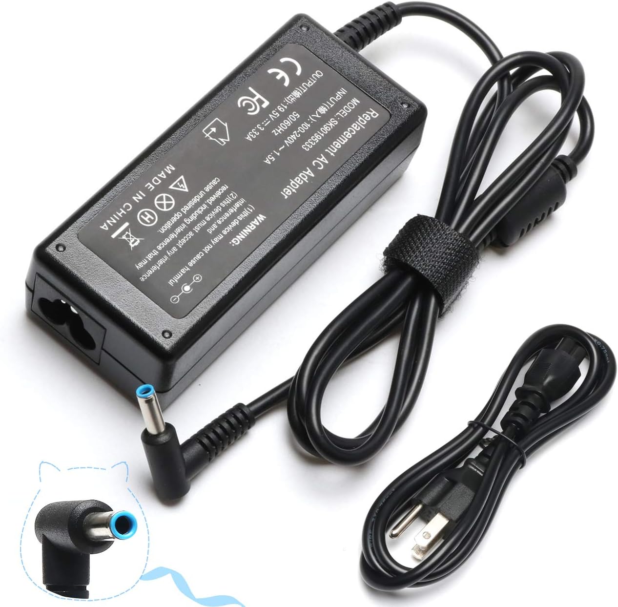 New 65W Adapter Laptop Charger for HP ProBook 640 G2,650 G2,430 G3, 440 G3, 450 G3,455 G3, 470 G3, Pavilion 17-E017DX 17-E019DX 17-E020DX,HP TouchSmart 14-q010nr Sleekbook 14-b000 Power Cord