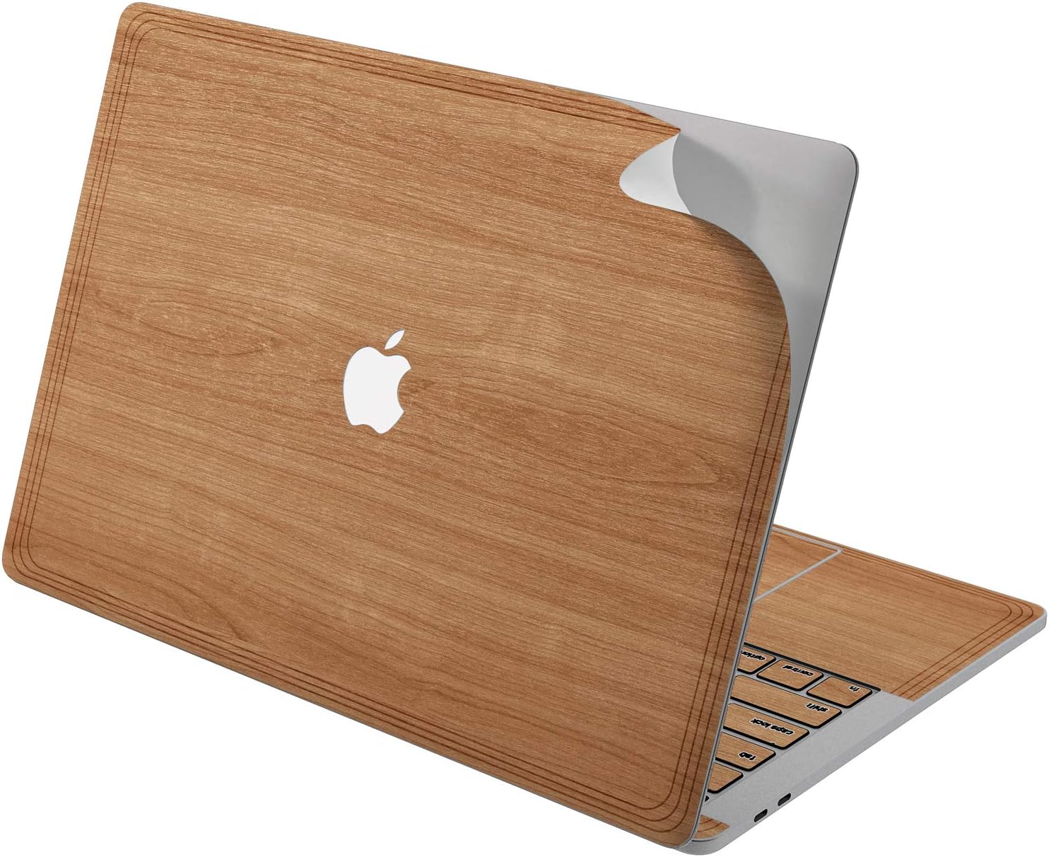 Cavka Vinyl Decal Skin for Apple MacBook Pro 13" 2019 15" 2018 Air 13" 2020 Retina 2015 Mac 11" Mac 12" Laptop Protective Classy Cover Glam Print Wood Minimal Sticker Brown Basic Simple Solid Design