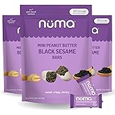 Mini Peanut Butter Black Sesame Bars – Vegan, Low Sugar, High Protein, Low Calorie, All Natural, Gluten Free – Crunchy Plant 