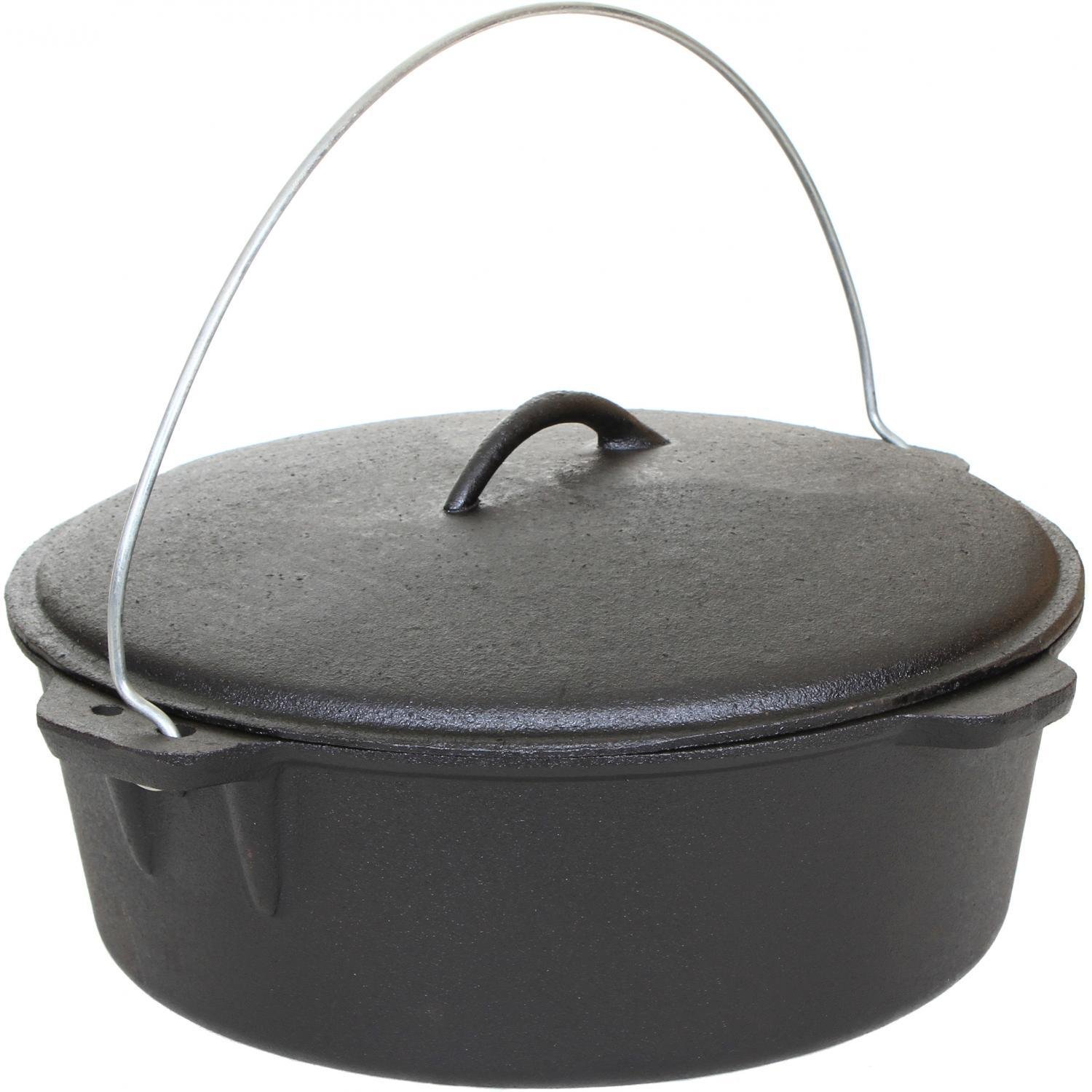 Cajun Cookware 12-quart Seasoned Cast Iron Dutch Oven - Gl10489s