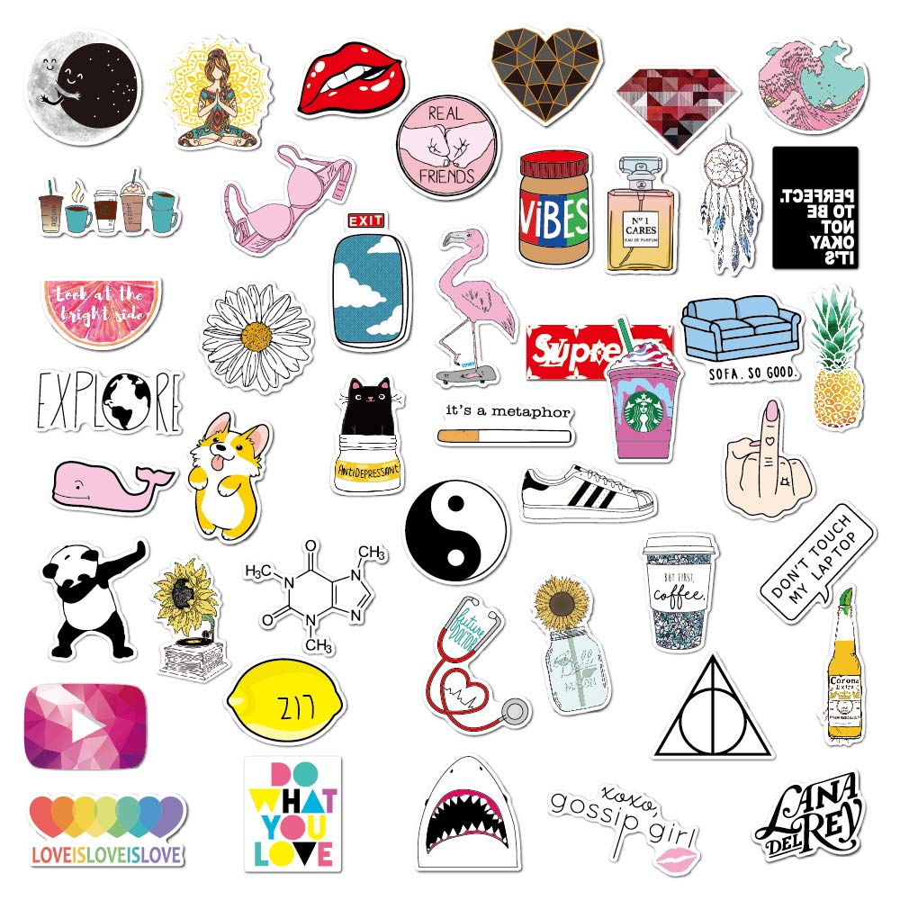 big cute pink stickers pack 45 pcs vsco stickers aesthetic