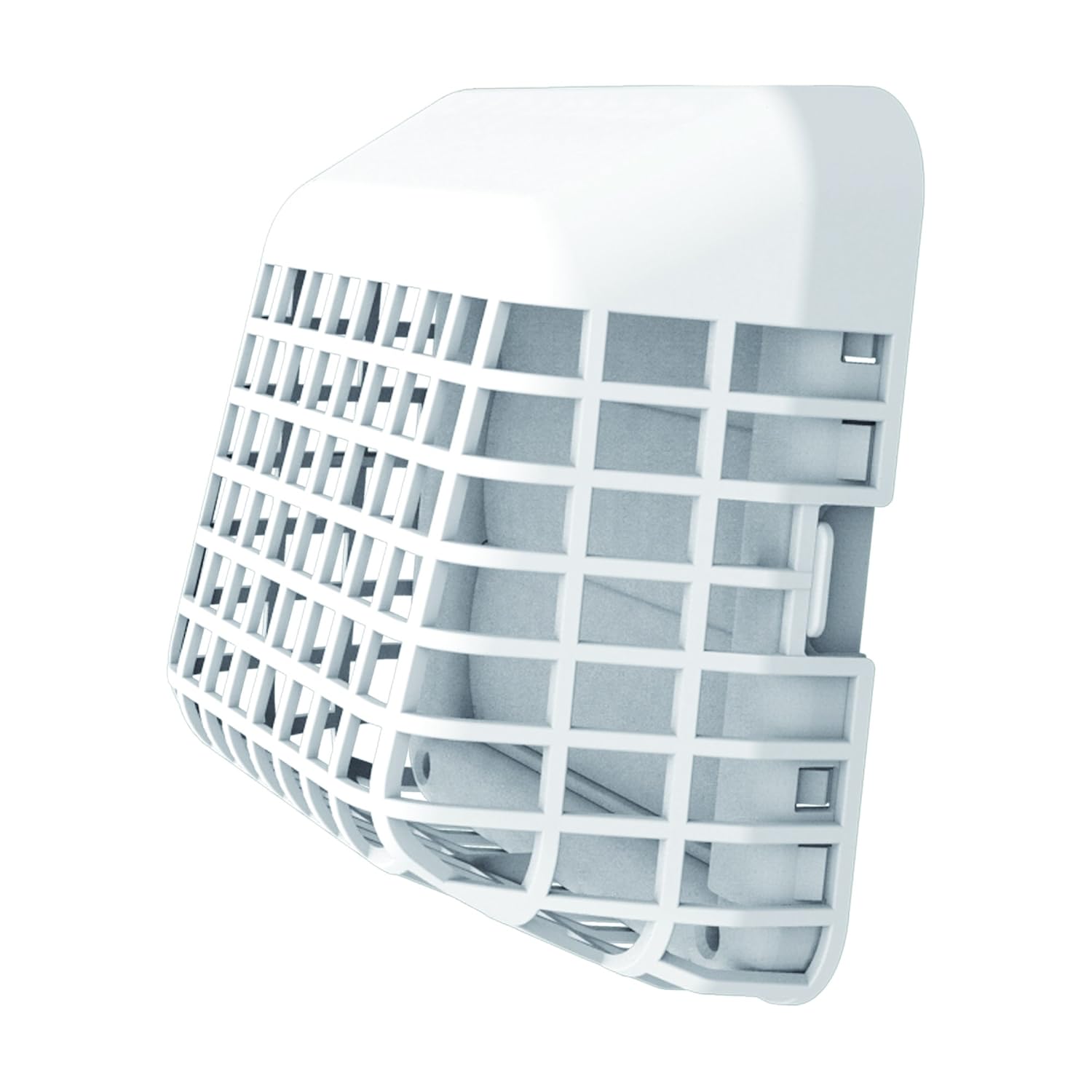 Deflecto Easy Clean Louvered Dryer Hood with Bird Guard, 4 Inches Hood, White (GH4WEC/2)