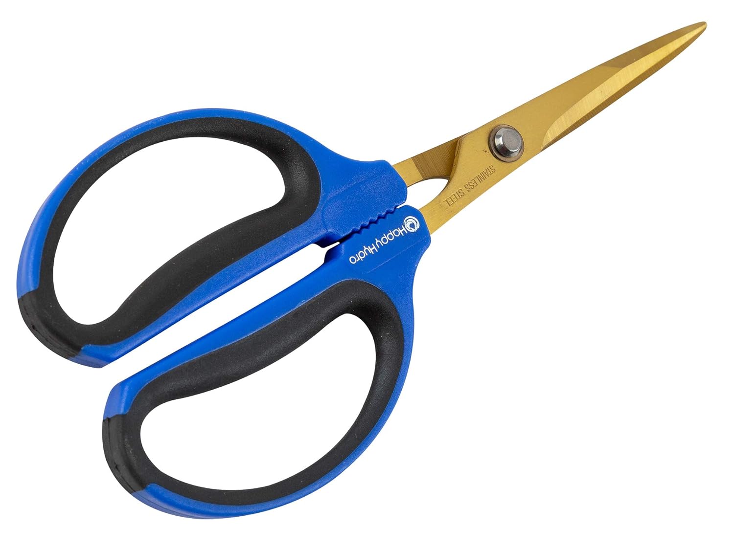 Happy Hydro Titanium Coated 60mm Straight Trimming Scissors or Bonsai Pruning Shears for Grow Room or Gardening