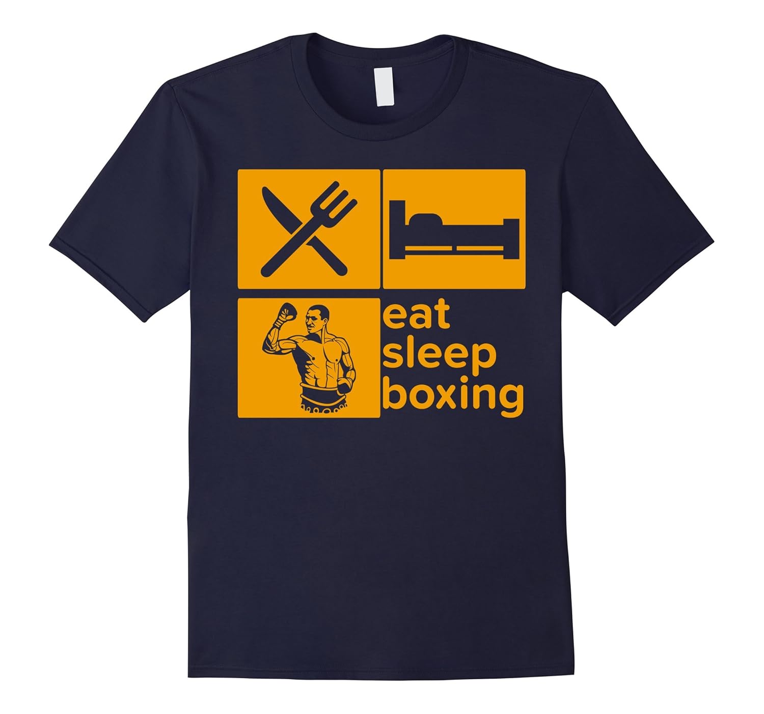 Eat Sleep Boxing Repeat Player Boxer Funny T-shirt-T-Shirt