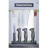 Tramontina Proline 4pk Cook's Knife Set with Stain-Free High-Carbon Steel Blades