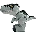 Mattel Jurassic World Dominion Chompin’ Action Giganotosaurus Plush Dinosaur Figure, Soft Doll with Roar Sound and Chomp Moti