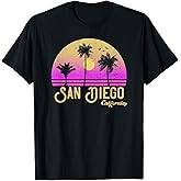 San Diego California Retro Vintage Sunset T-Shirt