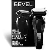 Bevel Electric Shaver for Men, Electric Foil Shaver, Wet and Dry Electric Razor, Waterproof, Fast Charging, Cordless Recharge