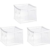 Amazon Basics Clear Zippered Organizers, 3-Pack