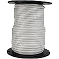 5/16 inch Wire Center Polyester Flagpole Rope - 100 Foot Spool | Industrial Grade - High UV and Abrasion Resistance - Tamper 