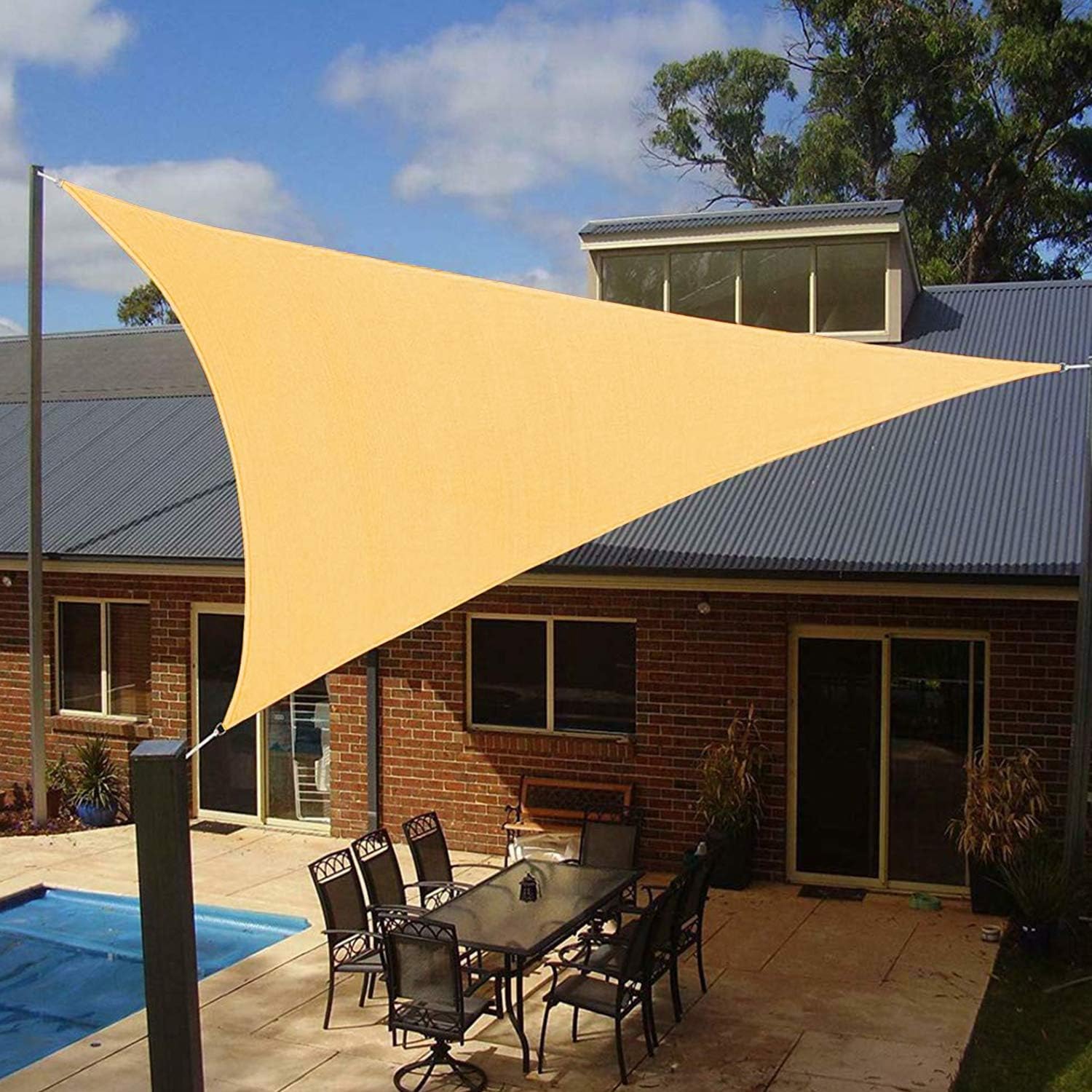 triangle sun shade ideas