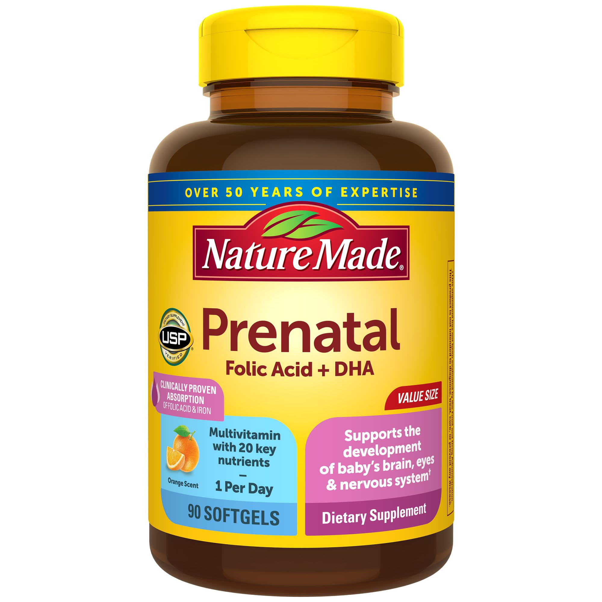 Nature Made Prenatal with Folic Acid