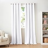 Amazon Basics Room Darkening Light Blocking Blackout Window Curtain with 2 Panels Grommets, for Living Room and Bedroom, 52 x