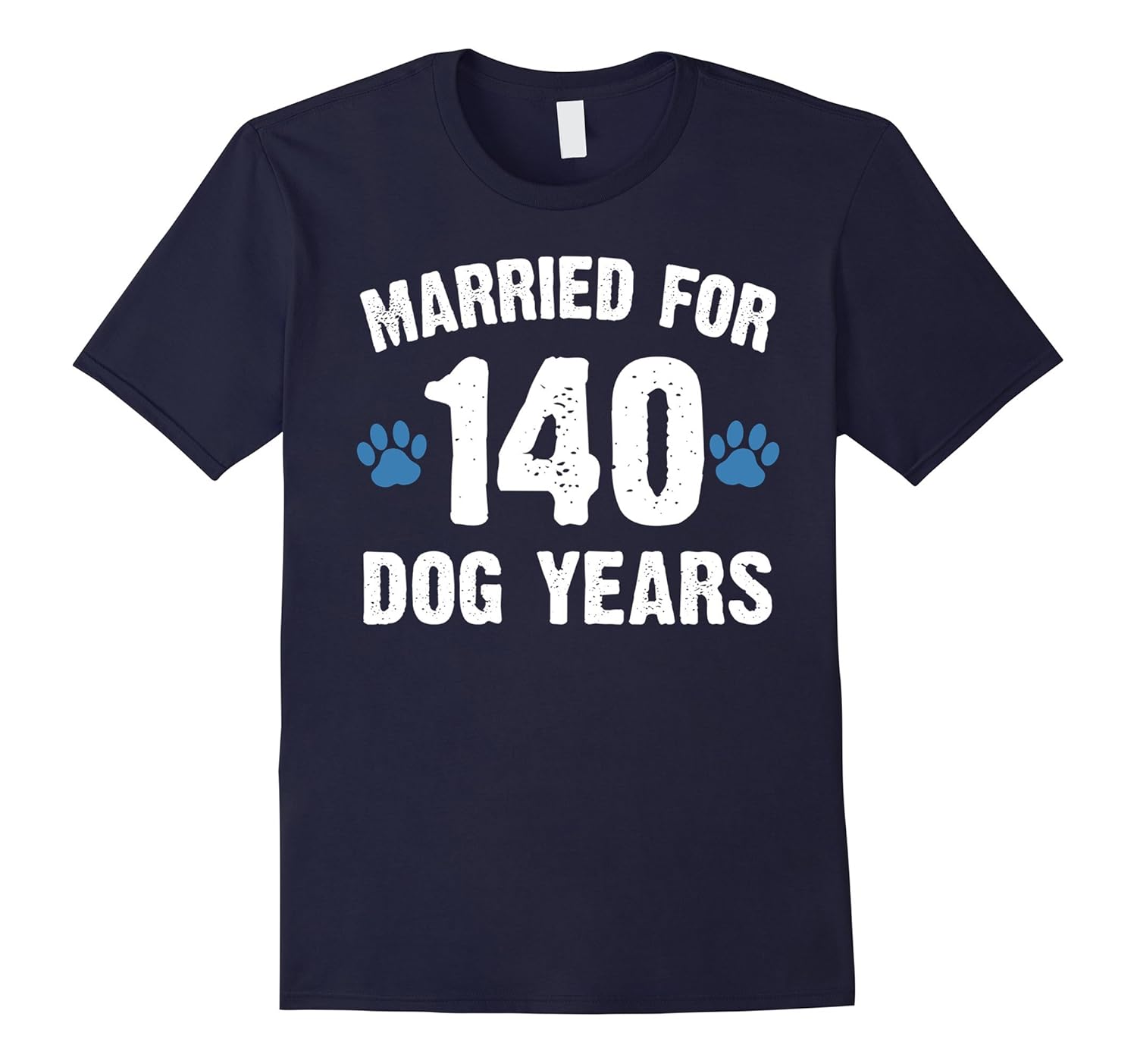 Married For 140 Dog Years 20th Wedding Anniversary T-Shirts-Art