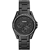 Fossil Women's Riley Quartz Stainless Steel