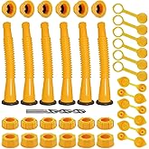 Gas Can Spout Replacement Kit, Gas Can Nozzle Replacement (6 Kit), For most 1/2/5/10 Gallon Gas Cans.The seal is fully instal