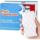 squish Magic Eraser Sponge, 18 Pack Magic Cleaning Pads for Walls Oven, Kitchen, and Shoe Cleaner, Magic Erasers with Melamin